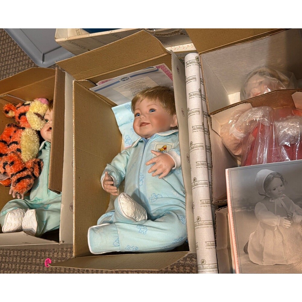 the ashton drake galleries dolls Lot Of 3  New